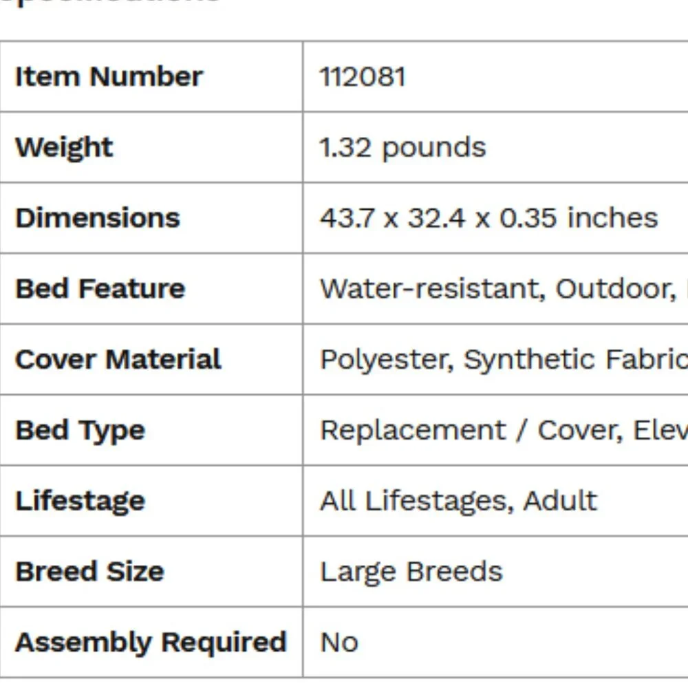 Frisco Terracotta Replacement Cover for Steel-Framed Elevated Dog Bed, sz Large